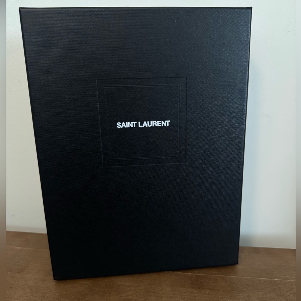 Saint Laurent medium black box with original tissue paper
